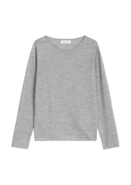 Pullover, longsleeve, boat neck