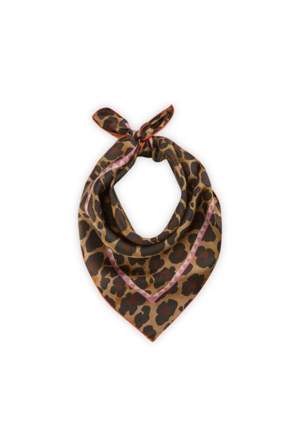 NICKI SILK LEO braun-53X53CM