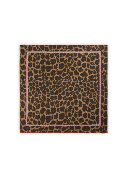 NICKI SILK LEO braun-53X53CM