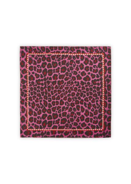 NICKI SILK LEO pink-53X53CM