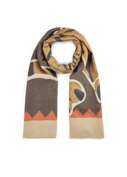 PRINTED SCARF POLYESTER/VISCOSE TIG
