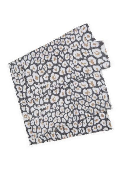 PRINTED SCARF POLYESTER/VISCOSE LEO