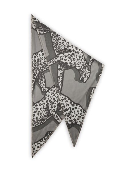 PRINTED TRIANGLE POLYESTER/VISCOSE