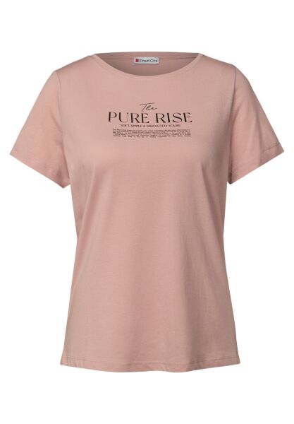 basic wording print shirt