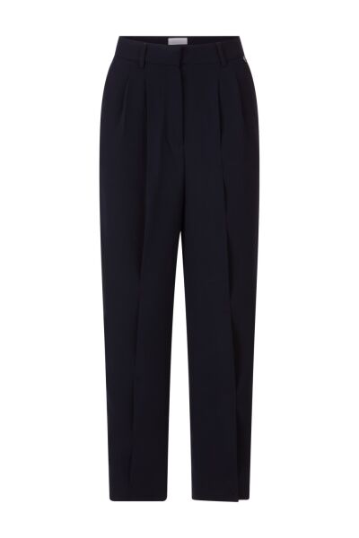 Cropped Wide Leg Pleated Pants