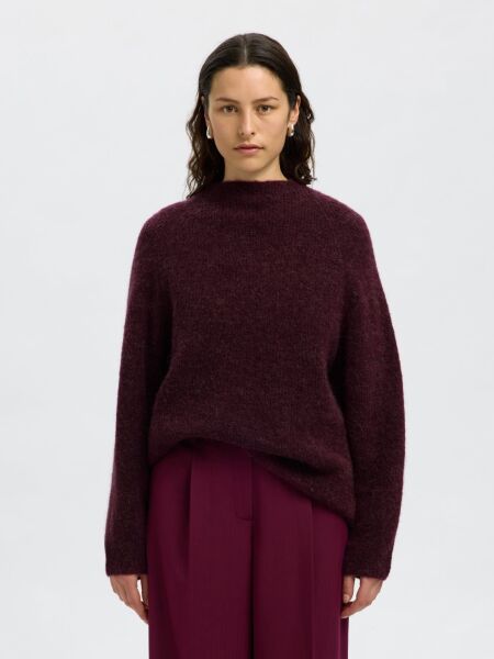 SLFSIA RAS LS KNIT T-NECK