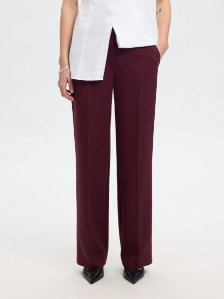 SLFRITA MW WIDE PANT MEL NOOS