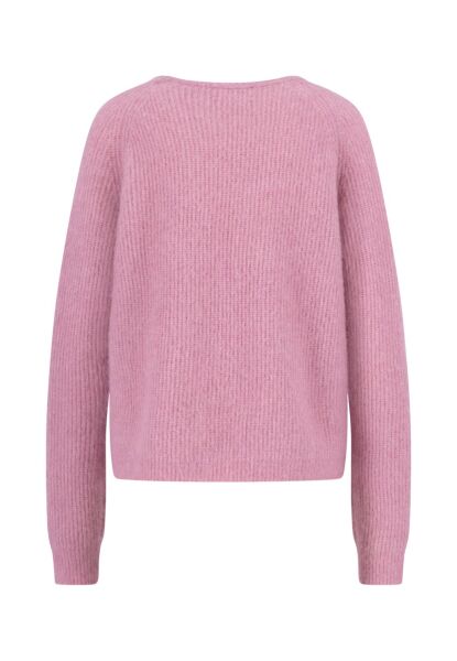 PULLOVER O-NECK HAIRY YARN *RWS
