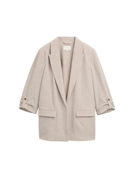 classic blazer with sleeve det