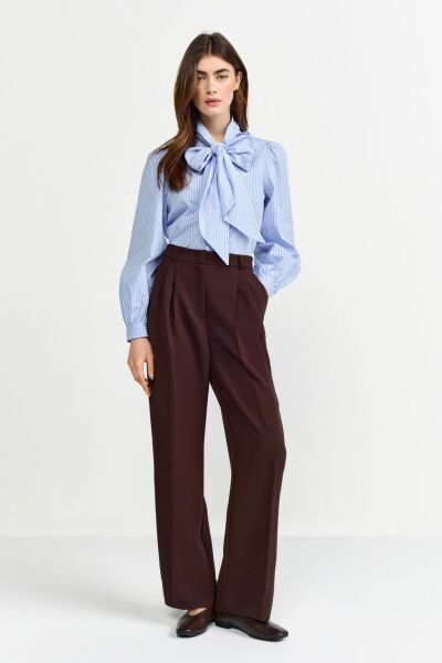 Cotton Blouse with Bow