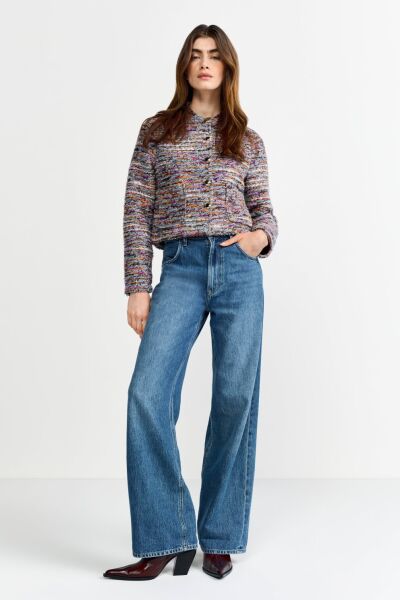 Hooded Bouclé Jacket