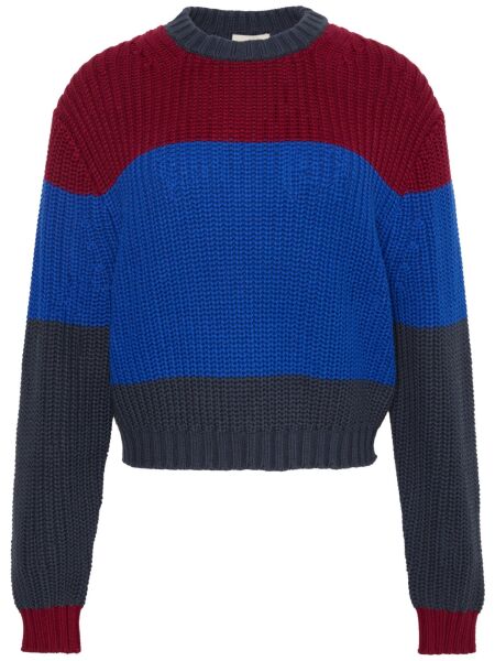 Chunky Stripe Crew Neck Sweater