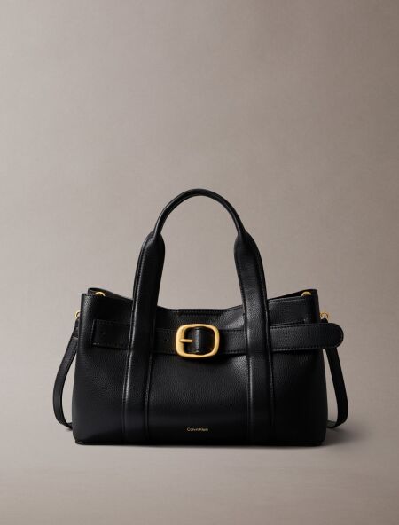 BUCKLE MINI TOTE WITH STRAP