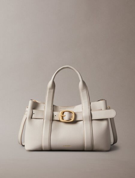 BUCKLE MINI TOTE WITH STRAP