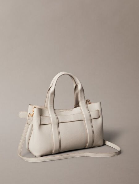 BUCKLE MINI TOTE WITH STRAP