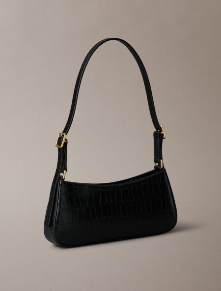 CK CROC SMALL SHOULDER BAG
