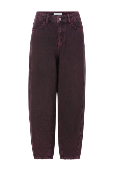 Overdyed Barrel Leg Denim