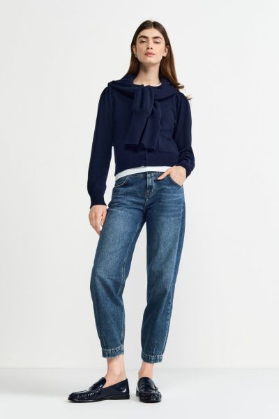 Slouchy Dark Blue Denim