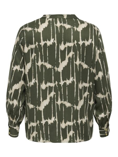 CARJUNIA LIFE LS V-NECK TOP AOP