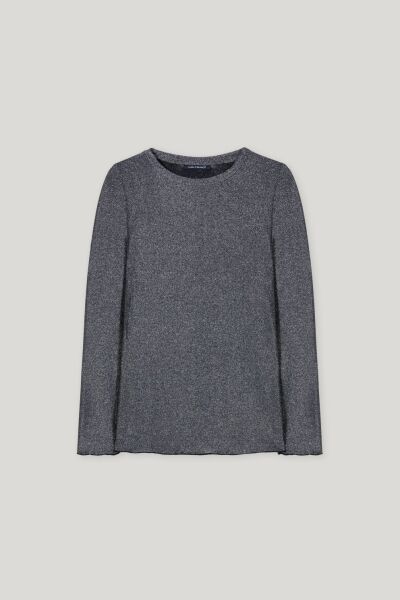 Langarm-Shirt mit Glanzeffekt