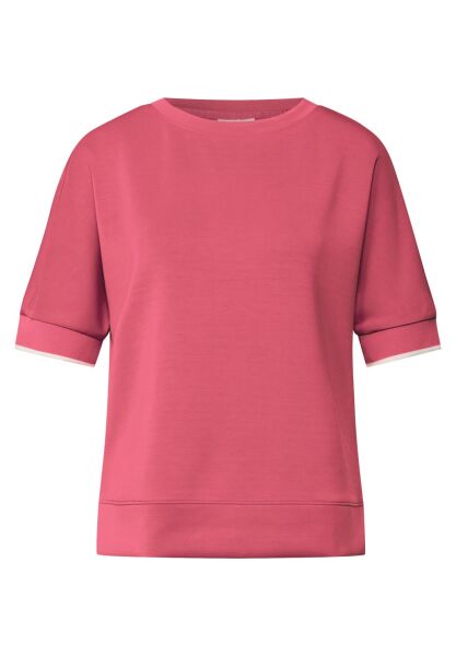 LTD QR silk look shirt w.rib c
