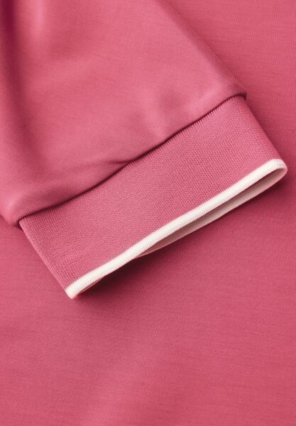 LTD QR silk look shirt w.rib c