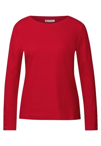 rib shirt w.buttons at cuffs