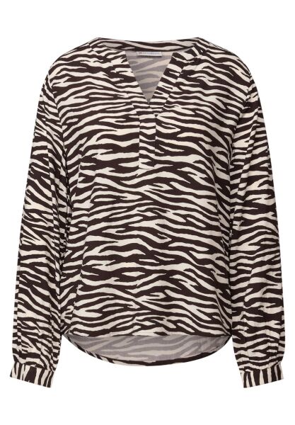 LTD QR Splitneck tunic blouse
