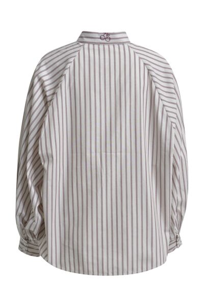 STRIPED DEEP RAGLAN BLOUSE