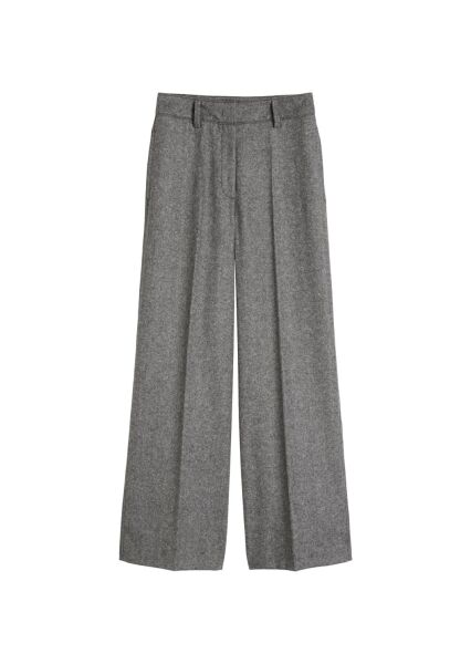 Pants, wide leg, tailored, zip fly