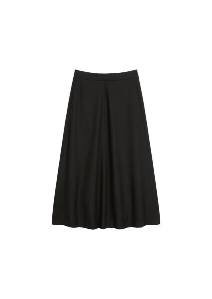 Skirt, medium length, flared hem, w