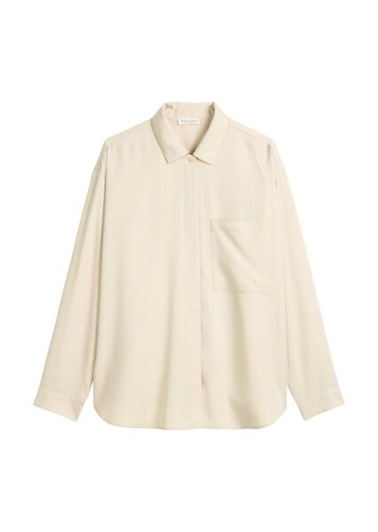 Blouse, oversized shape, kent colla