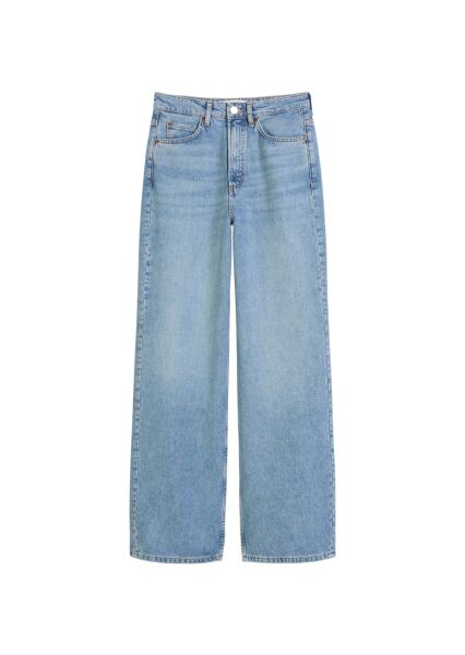Denim trouser, wide fit, regular le