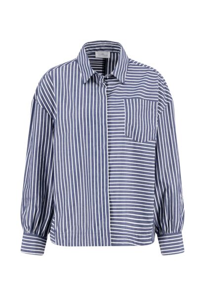 BLOUSE ASYM STRIPE