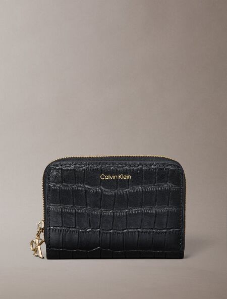 CK CROC MEDIUM FLAP ZIP AROUND