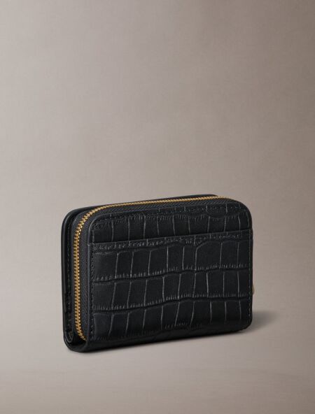 CK CROC MEDIUM FLAP ZIP AROUND