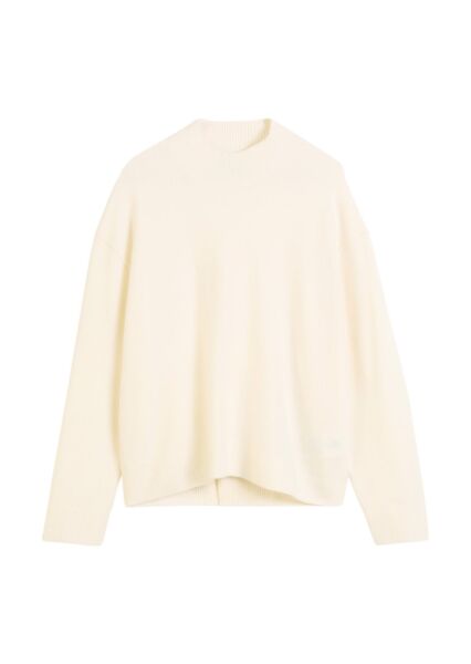 Knit Pullover, Longsleeve, Mock Nec