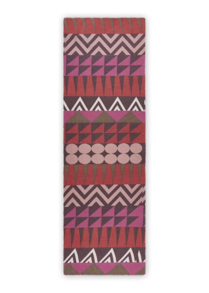 PRINTED SCARF POLYESTER/VISCOSE GRA