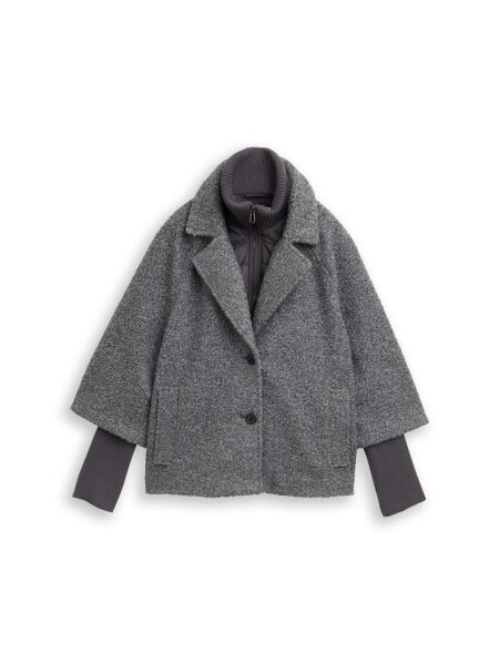 bouclÃ© cape jacket