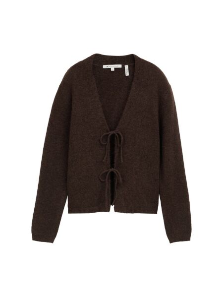 cozy cardigan with bow detail