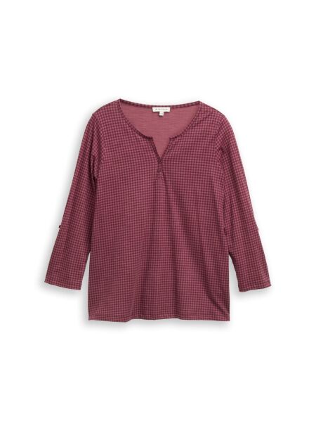 T-shirt henley alloverprinted