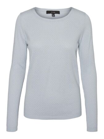 VMCARE STRUCTURE LS O-NECK BLOU NOO