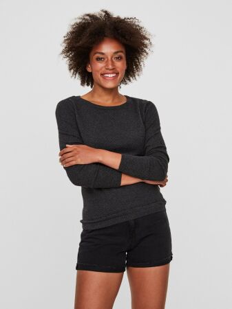 VMCARE STRUCTURE LS O-NECK BLOU NOO