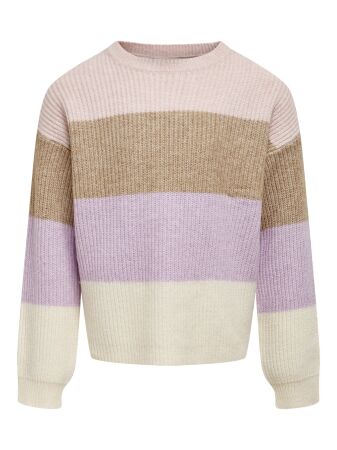 KOGSANDY L/S STRIPE PULLOVER KNT NO