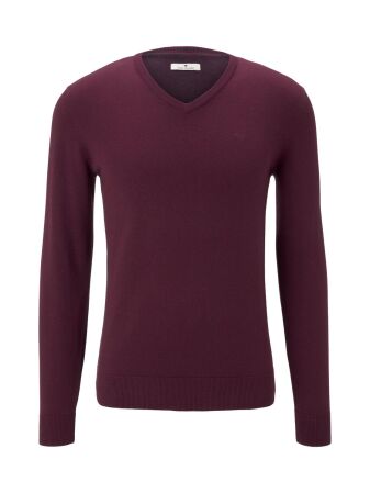 basic v neck sweater