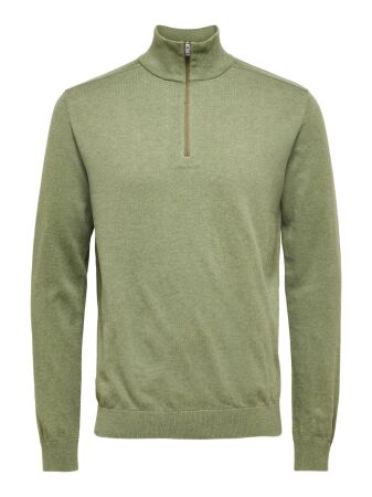 SLHBERG HALF ZIP CARDIGAN NOOS
