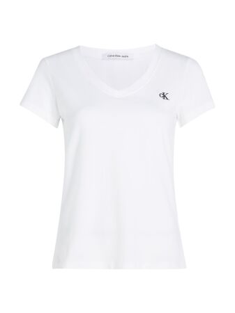 CK EMBROIDERY STRETCH V-NECK