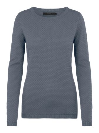 VMCARE STRUCTURE LS O-NECK BLOU NOO