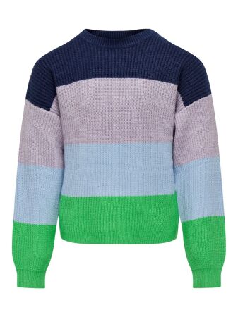 KOGSANDY L/S STRIPE PULLOVER KNT NO