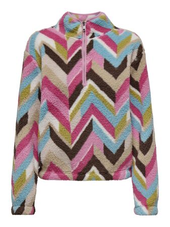 ONLNEW DALLAS L/S HIGHNECK ZIP SWT